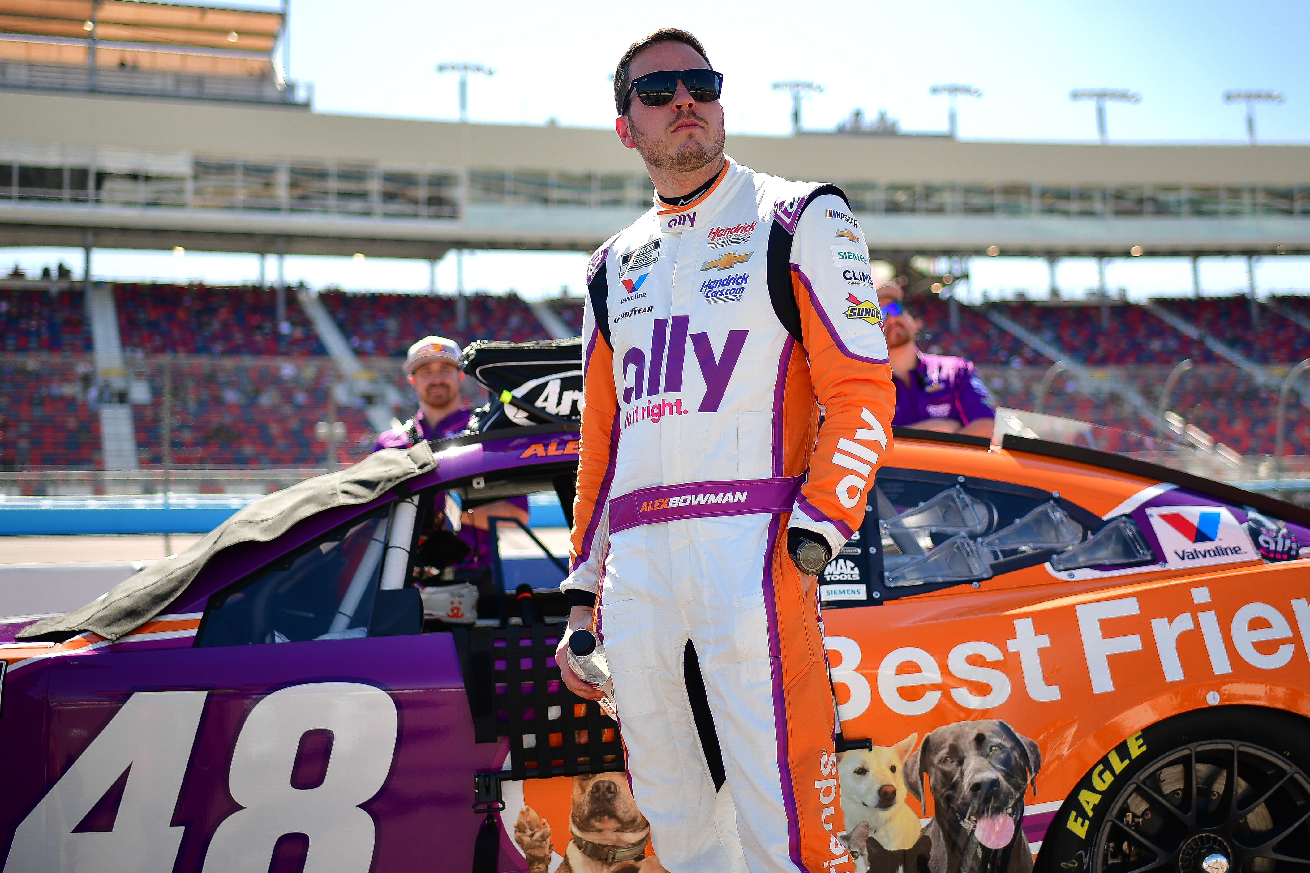 Alex Bowman drives the #48 Chevrolet Camaro for Hendrick Motorsports - Source: Imagn